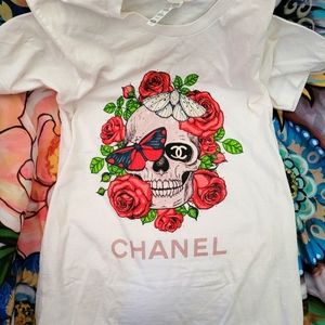 White cotton Chanel t-shirt